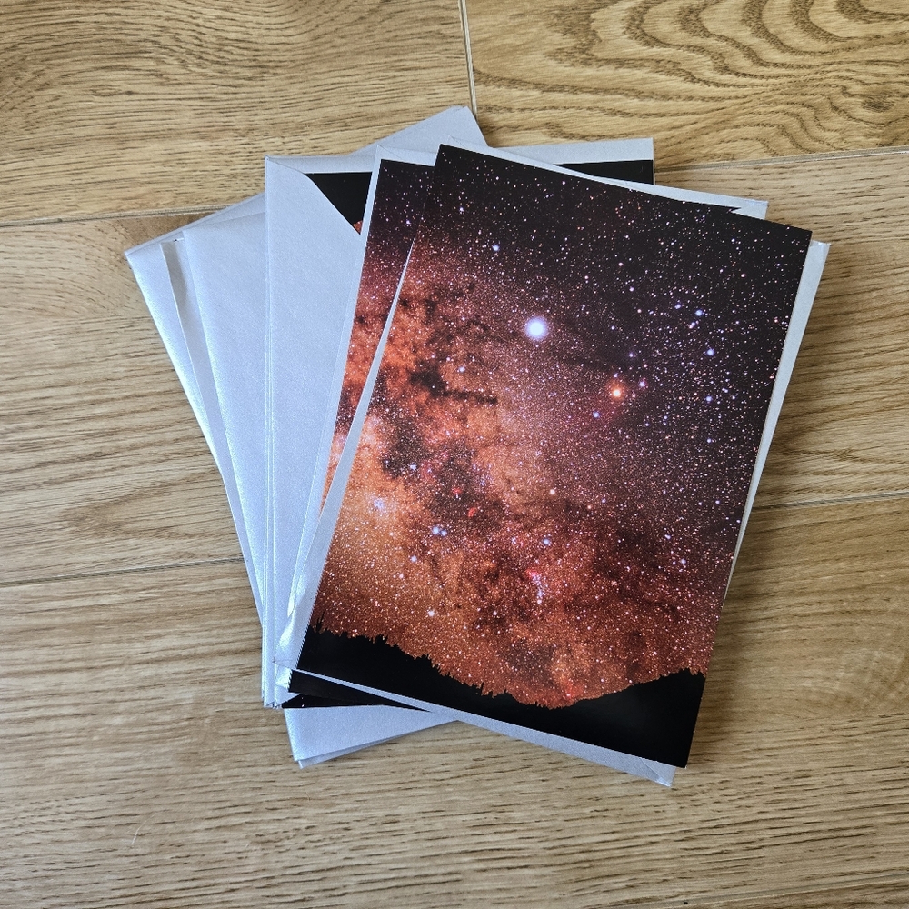 NEW❤️10 Quality Blank Cards. STUNNING SKY Cards w Matching Envelopes